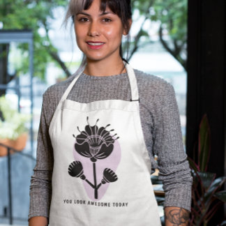 Avental Longo "You Look Awesome Today" - Floral Vibes 