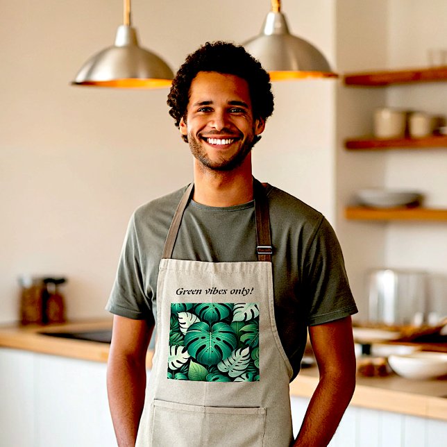 Avental Lush de Folhas Tropicais (Criador carregado)