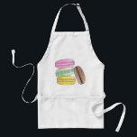 Avental Macaron French Paery Cookies Macarons Patisserie<br><div class="desc">Design apresenta uma ilustração original com o tema da comida de uma pilha de macarões cor-de-rosa, amarelo, verde e castanho. Um biscoito popular em padarias e pâtisseries francesas, conchas de macarão são feitas com merengue, farinha de amêndoa, açúcar em pó, cozidas e canalizadas com uma variedade de recheios, incluindo compotas,...</div>