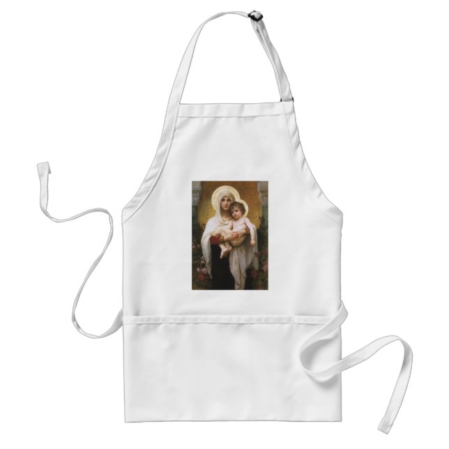 Avental Madona das Rosas de Bouguereau (Frente)