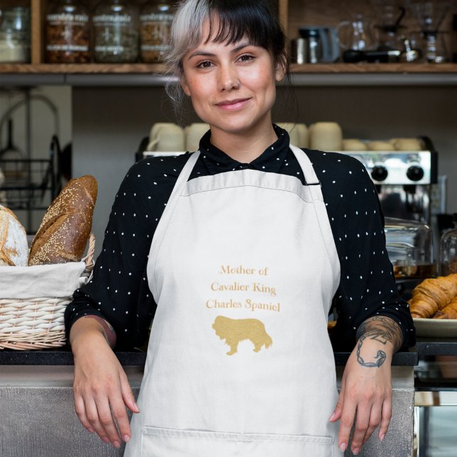 Avental Mãe De Cavalier King Charles Spaniel Dourado (Criador carregado)