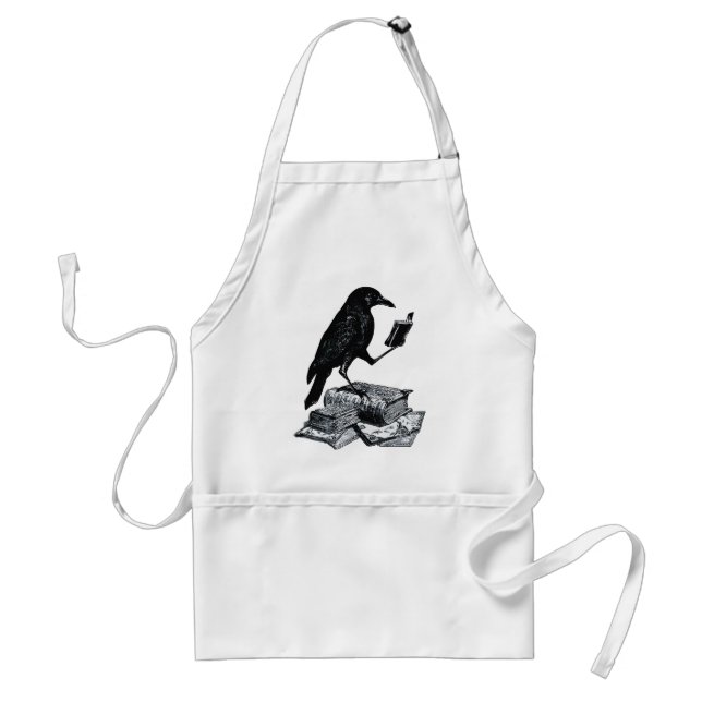 Avental Magic Raven com Livros Acadêmicos (Frente)