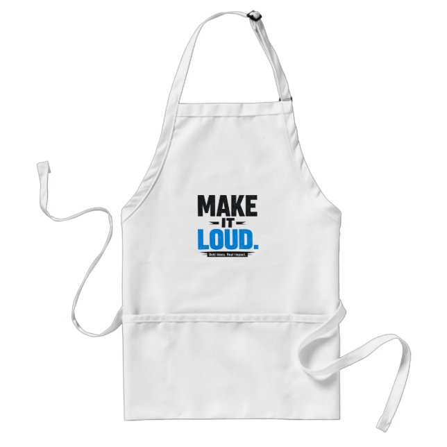 Avental Make It Loud Bold Typography Apron (Frente)