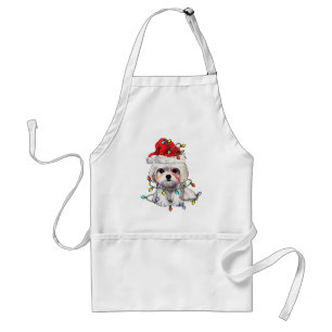 Avental Maltês - Natal, Xmas Maltês - Cão Maltês