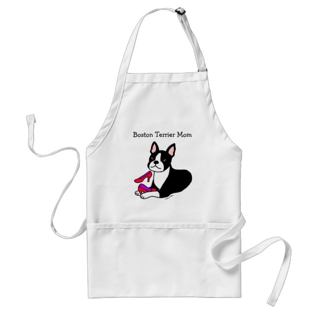 Avental Mamã de Boston Terrier (presentes do dia das mães) (Frente)