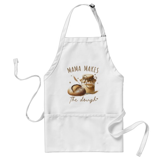 Avental Mama Faz a Massa Engraçada Sourdough (Frente)