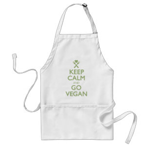 Avental Mantenha a calma para ir Vegan