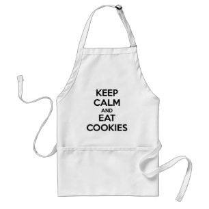 Avental Mantenha-se calma e coma cookies Apron