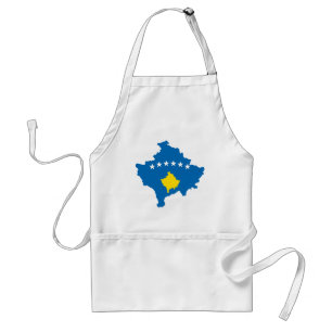 Avental Mapa da bandeira de Kosovo sem redução