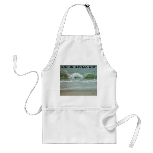 Avental Mar de marisco ondas Chef Apron (Frente)
