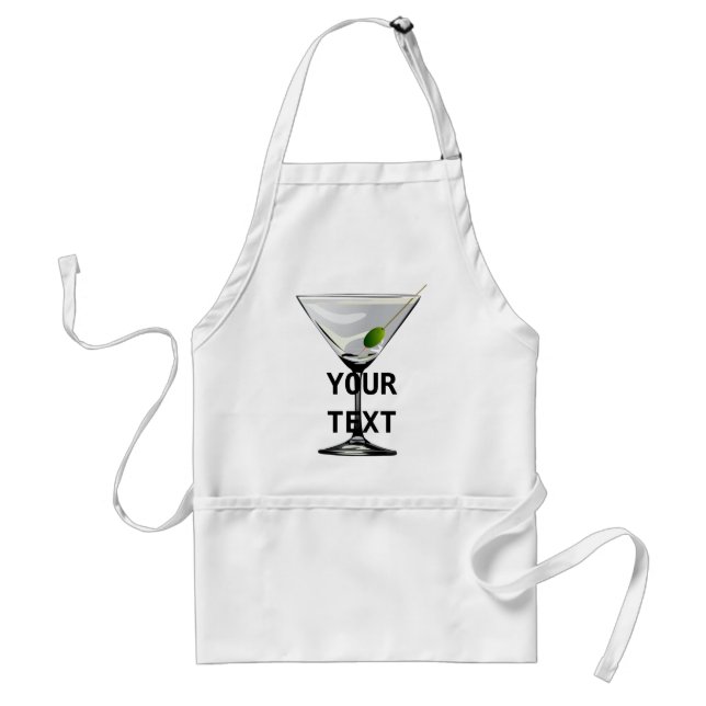 Avental Martini Cocktail Apron Modelo (Frente)