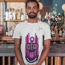 Avental máscara tiki