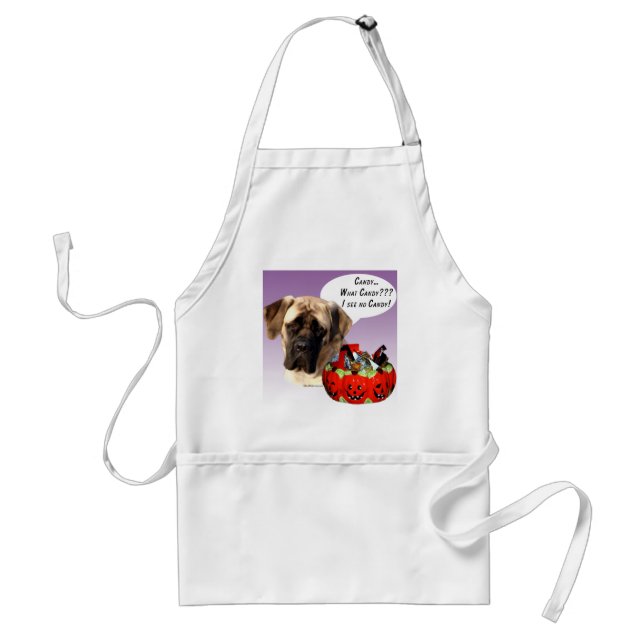 Avental Mastiff (afã) Halloween Candy (Frente)