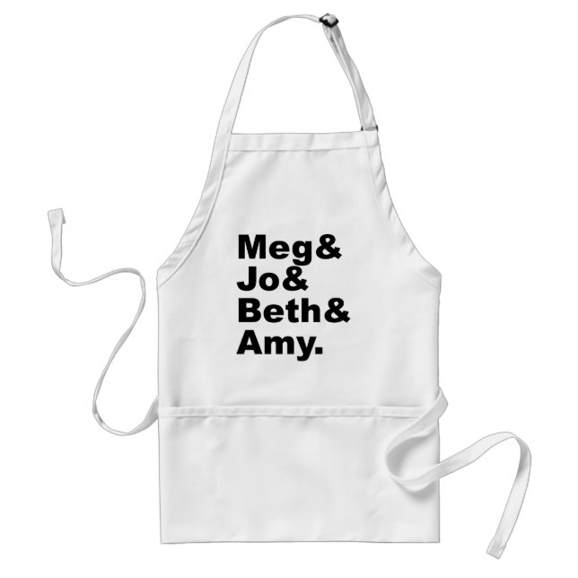 Avental Meg & Jo & Beth & Amy | Pequena literatura feminin (Frente)