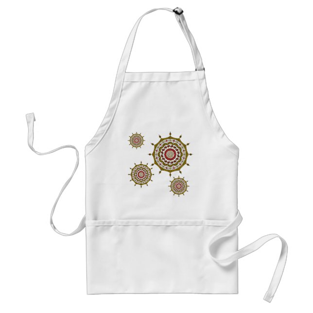 Avental Mehndi Fantasy Dourada Apron (Frente)