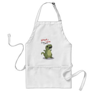 Avental Meios de Rawr eu te amo no dinossauro