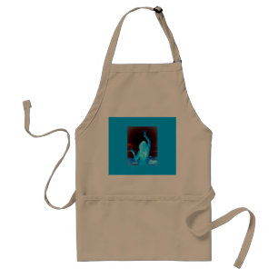 Avental menina hippie azul