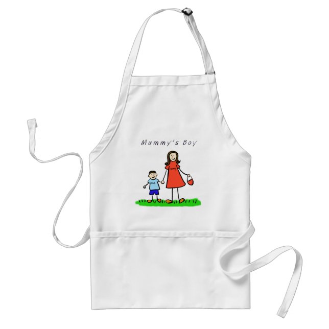 Avental Menino Apron da mamãe (Brunette) (Frente)