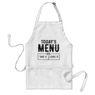 Avental Menu de hoje