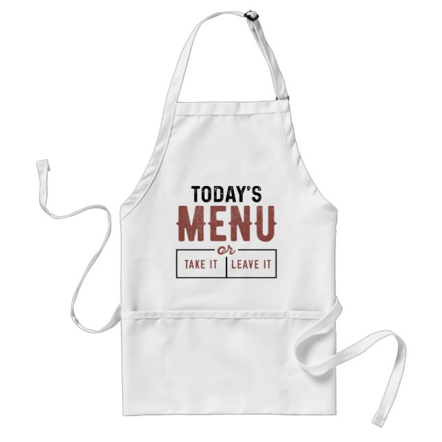 Avental Menu de hoje (Frente)