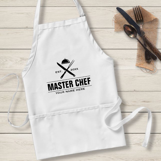 Avental Mestre Chef Personalizado Catering Culinário (Criador carregado)