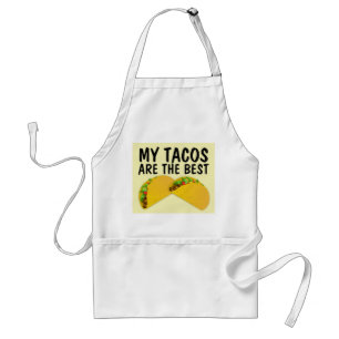 AVENTAL MEUS TACOS SÃO OS MELHORES APRONS DE TÁQUINA DE 