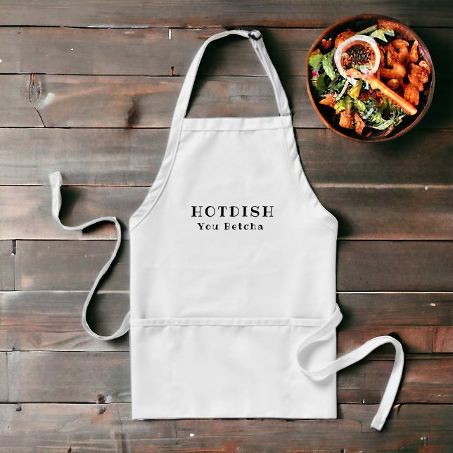 Avental Minnesota Hot dish You Betcha (Have a little fun in the kitchen with this great apron.)