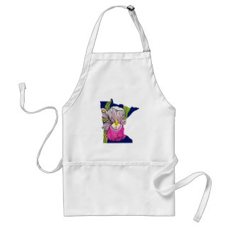 Avental Minnesota State Flower Apron