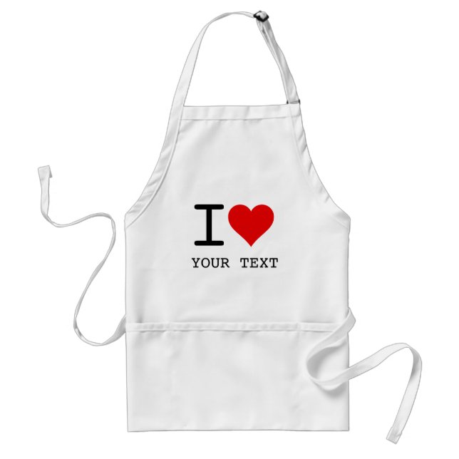 Avental Modelo Eu Amo Amor (Frente)