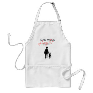 Avental Modo Pai Vermelho Preto Sempre Apron