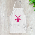 Avental Moinho Rosa<br><div class="desc">Apresentando nossa encantadora mochila rosa, Apron, onde o estilo atende à funcionalidade na cozinha! Este avental charmoso não é apenas uma cozinha essencial, mas também uma declaração de moda que irá iluminar a sua experiência de cozinhar. A estrela deste avental é o gráfico chamativo que apresenta um moinho de vento...</div>