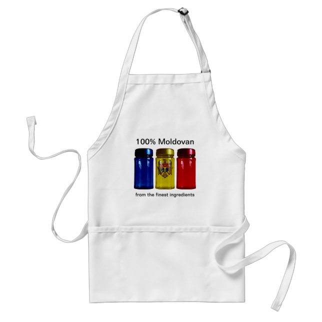 Avental Moldávia Flag Spice Jars Apron (Frente)