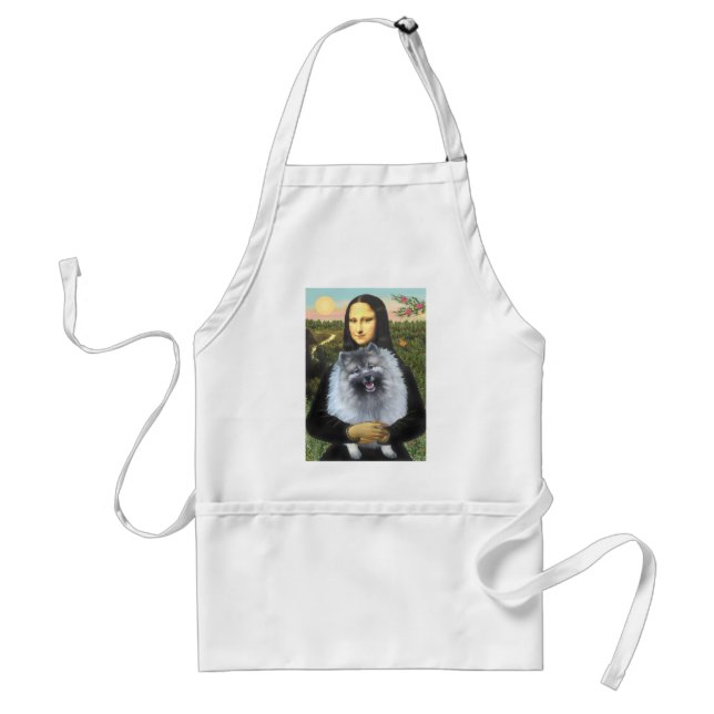 Avental Mona Lisa - Keeshond (Fêmea) (Frente)