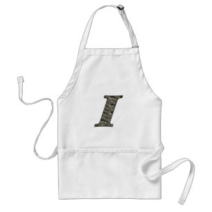 Avental Monograma Inicial Hydrangea Apron Floral