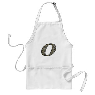 Avental Monograma Inicial O Hydrangea Apron Floral