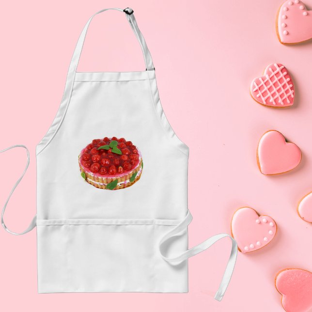 Avental Morango Atalho (Strawberry Shortcake Adult Apron)