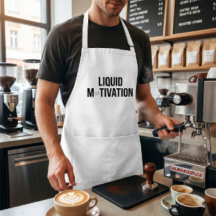 Avental Motivação Líquida Viciado em Cafeína Moderno