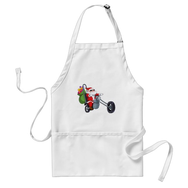 Avental motociclista santa claus (Frente)