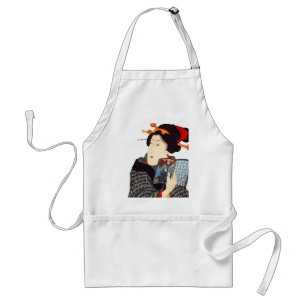 Avental Mulher japonesa 2 de leitura