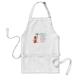 Avental Mulheres italianas engraçadas e Comida de artes ca