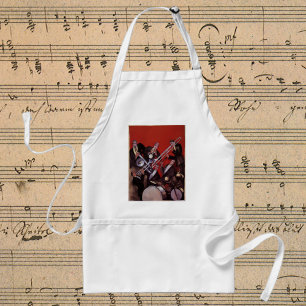 Avental Música do vintage, bloqueio musical da banda de