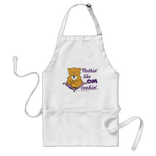 Avental Nada Como O OM Cookin! Apron Gato de Zen