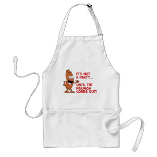 Avental Não É Uma Festa Até Que Kielbasa Sai Adulto Apron