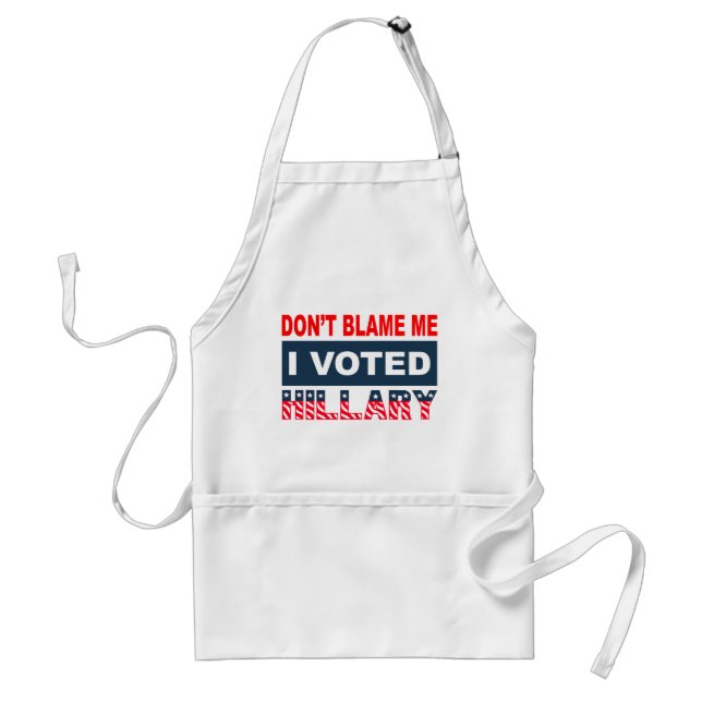 Avental Não me responsabilize que eu votei Hillary (Frente)
