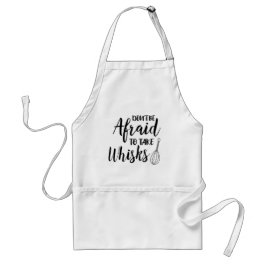 Avental Não tenha medo de tomar Whisks // Diversão de Trás