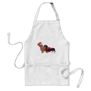 Avental Natal dos Dachshunds