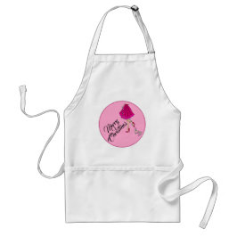 Avental Natal Glam Rosa
