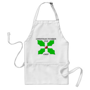 Avental Natal Número Um Chef Holly Apron