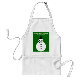 Avental Natal Número Um Chef Snowman Personalizado