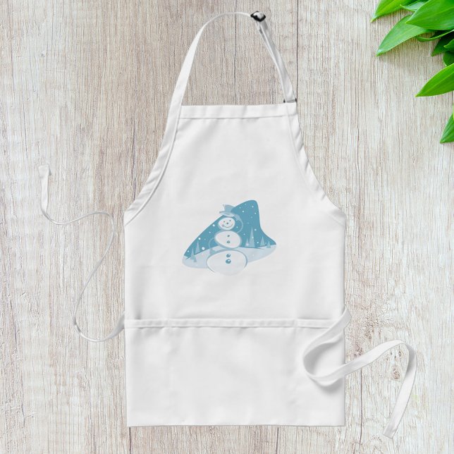 Avental Neve Vestindo Um Chapéu Superior (Criador carregado)